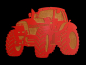 Preview: Wandlampe color "Traktor"