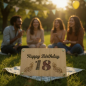 Preview: Geldgeschenk Happy Birthday 18 (Sterne)
