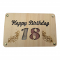 Preview: Geldgeschenk Happy Birthday 18 (Sterne)