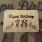 Preview: Geldgeschenk Happy Birthday 18 (Sterne)