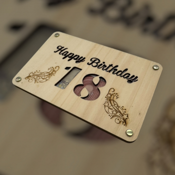 Geldgeschenk Happy Birthday 18 (Sterne)