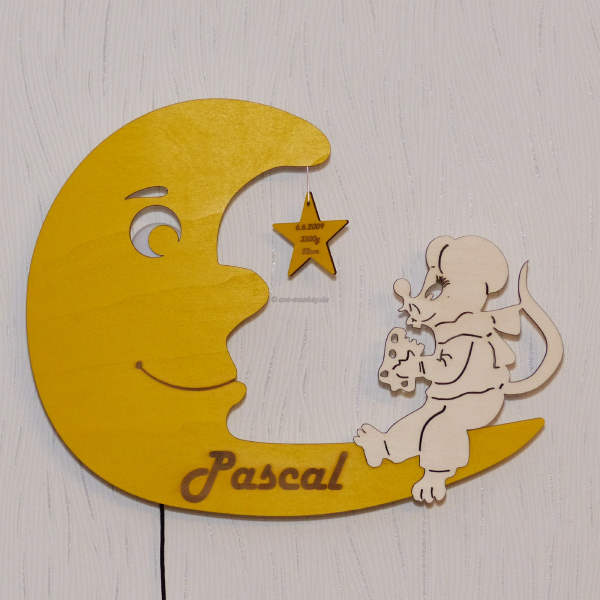Wandlampe Mond