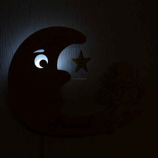Wandlampe Mond