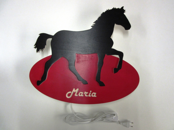 Wandlampe Pferd